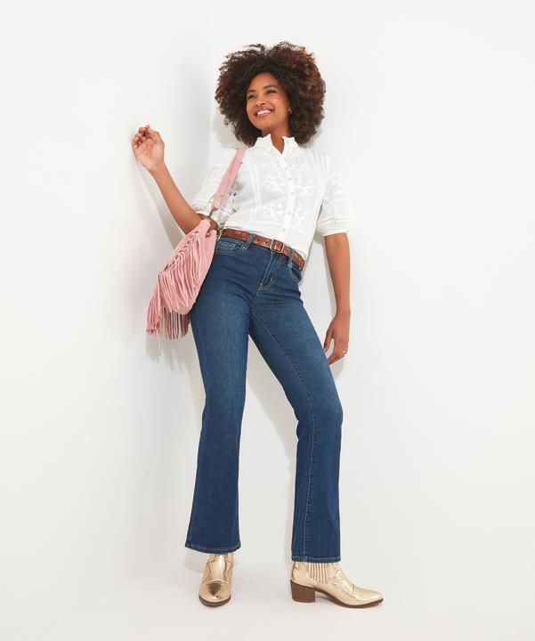 Joe Browns Frilly Neck Embroidered Blouse