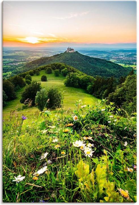 Actual product image Artland Hohenzollern Castle at sunset U2NX (20 x 30 cm)