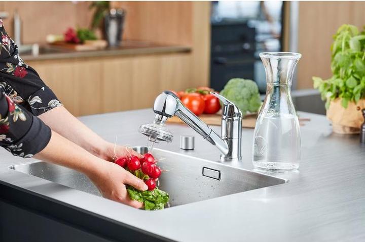 Actual product image DrinkPure Drinking water filter w. spray New Look, transparent/chrome