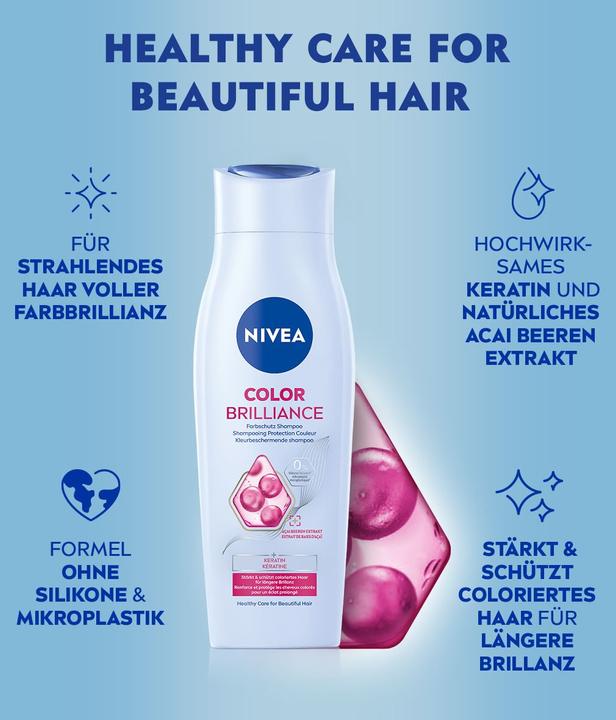 Produktbild NIVEA Color Brilliance (250 ml, Flüssiges Shampoo)