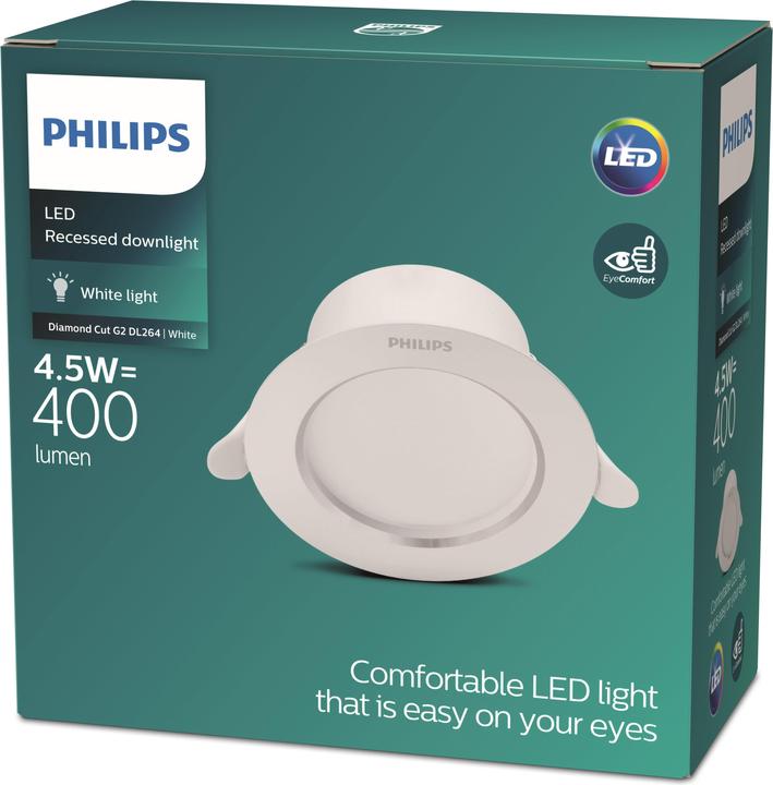 Produktbild Philips DIAMOND CUT G2 DL264 RD090 4.5W30K WH (400 lm)