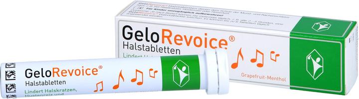 Actual product image GeloRevoice Throat Lozenges Grapefruit-Menthol, 20 pcs. tablets (20 Piece)