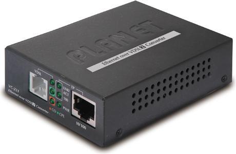 Produktbild Planet 1-Port 10/100/1000T 802.3at PoE+ Ethernet to VDSL2 Converter Breitband Kommunikation (Konverter)