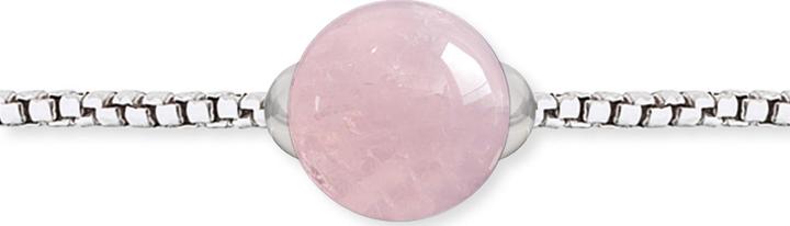 Immagine prodotto Engelsrufer Rituali d'amore Bracciale in argento e quarzo rosa (24 cm, Argento 925 rodiato)