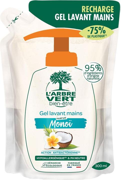 L'arbre vert Refill bag ecological hand soap Monoï (refill, 300 ml)
