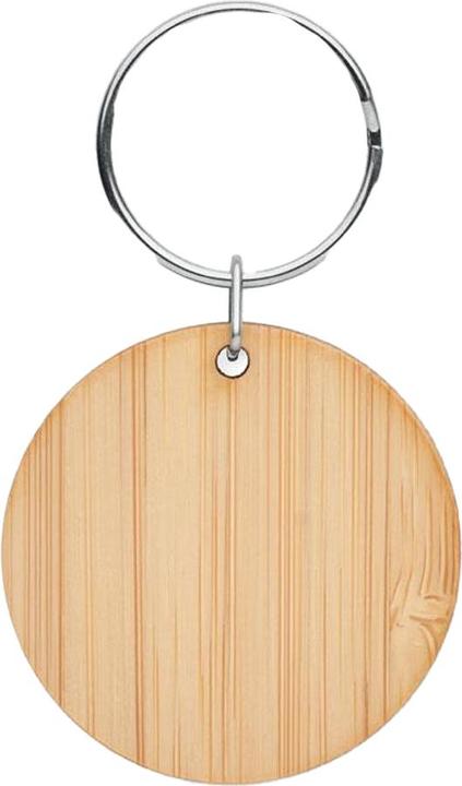 Actual product image MidOcean RoundBoo Round Bamboo Keyring