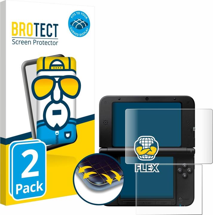Produktbild BROTECT Fullscreen Schutzfolie Displayschutz Folie Klar Transparent (DSi XL)