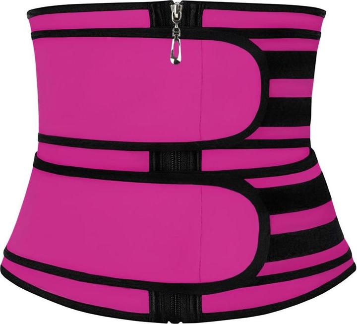 JTI Taillentrainer mit zwei Riemen - Pink (S, M, L, XL, XXL)
