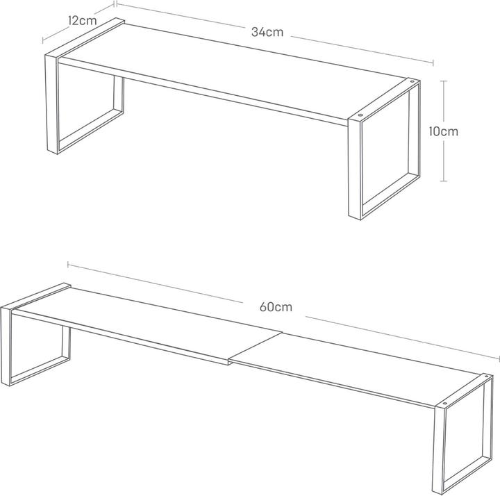 Actual product image Yamazaki FRAME pull-out shoe rack (60 x 12 x 10 cm)
