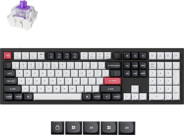 Image du produit Keychron Q6 HE (US, Filaire, Sans fil)