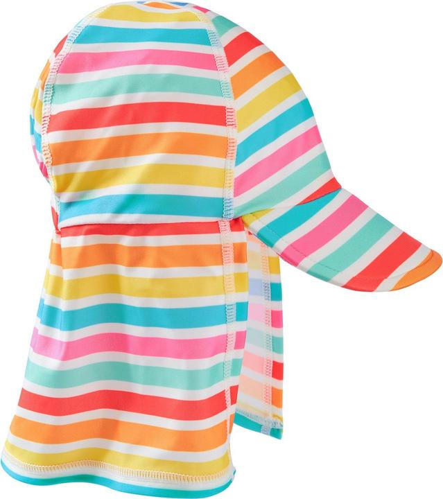 Actual product image Frugi UV+ Legionnaires Seaside Stripe swim cap (1, 2)