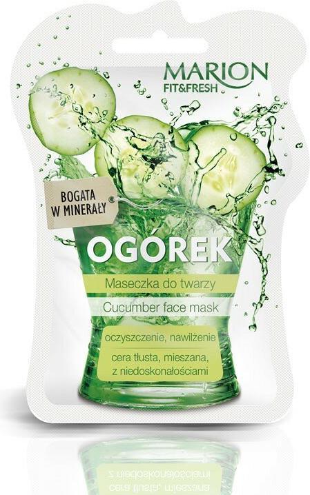 Actual product image Marion Fit&Fresh Face Mask Face Mask Cleansing & Moisturising Cucumber 7.5Ml (7.50 ml)
