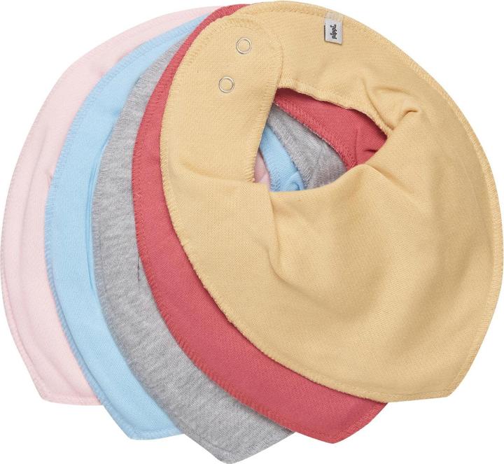 Actual product image Pippi Bandana Bib Set of 5 Baroque Rose