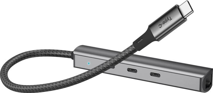 Actual product image Bluecloud USB-C Hub with Gigabit Ethernet, 4 Ports (USB-C, 4 Ports)