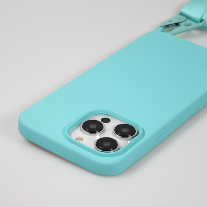Image du produit PhoneLook Coque Silicone mat avec lanière et mousqueton en fer clair (Apple iPhone 14 Pro Max)