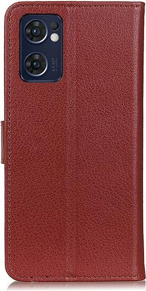 Produktbild MU Classic Litchi Leder Bookcover Series (OPPO Reno7 Z 5G)