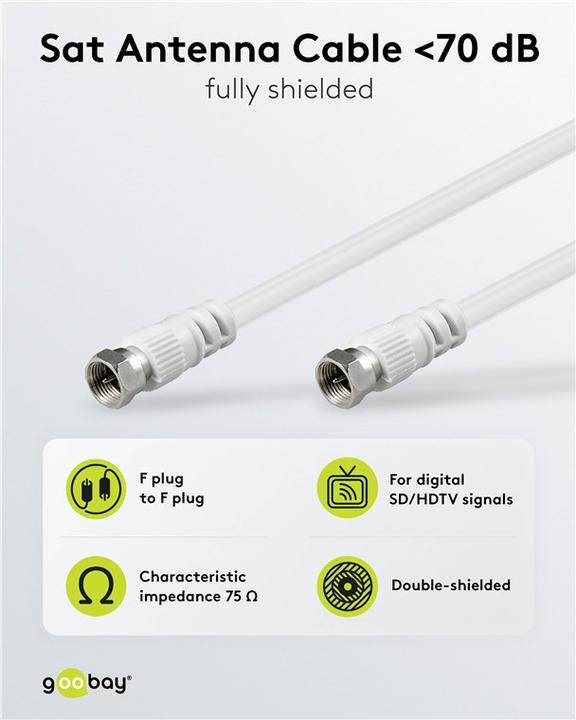 Image du produit Goobay RG59 - RG59 (70 dB, Câble d'antenne)