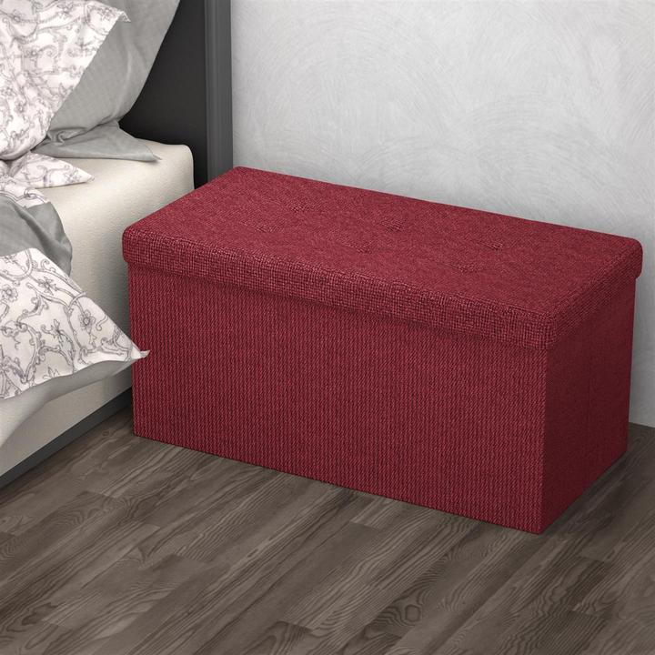 Produktbild Intirilife Sitzbank 76x38x38 cm in GRANAT ROT (76 cm)