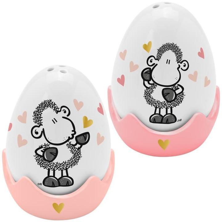 Produktbild Sheepworld Eierbecher-Streuer-Set "Von Herzen"