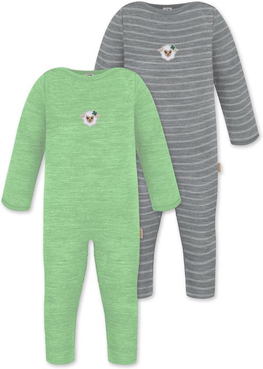 Produktbild Normani 2er Pack Baby Merino Strampler „Tangoio" - 9595 (68)