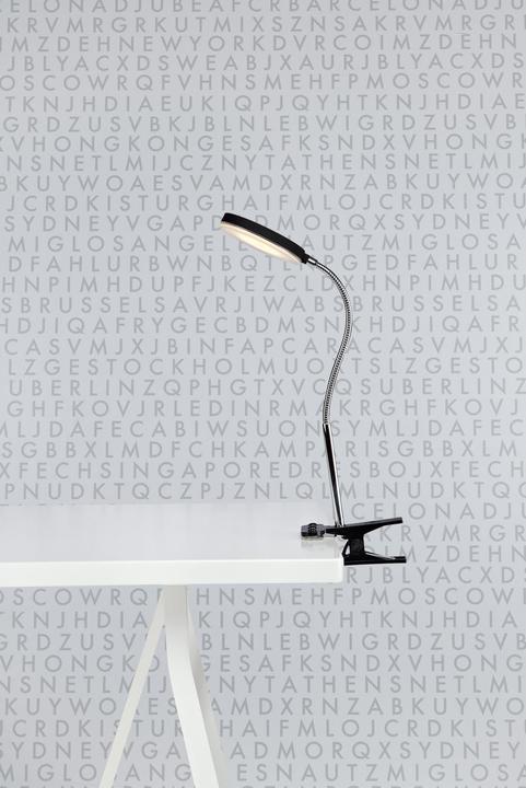 Image du produit Markslöjd Lampe de bureau Flex Clip, 3000K, 5W, noir/chrome (300 lm)