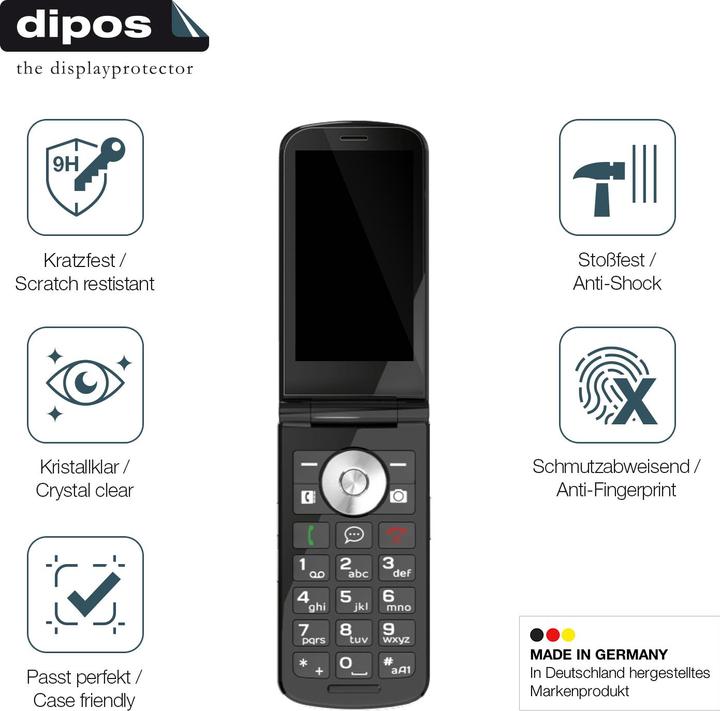 Produktbild Dipos Anti-Shock Displayschutz 9H (1 Stück, Emporia TouchSmart)