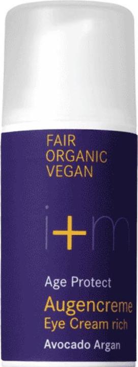 Actual product image i+m Naturkosmetik Age Protect Eye Cream Rich (Crème, 15 ml)