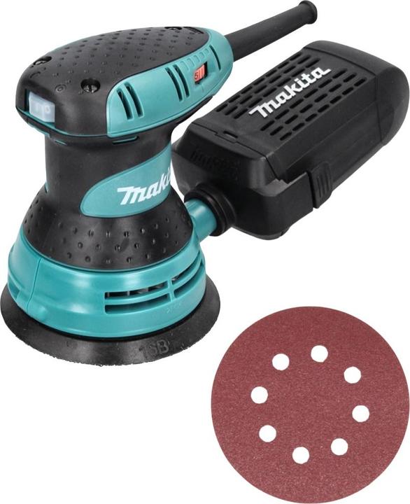 Produktbild Makita BO 5031 Exzenterschleifer 300 Watt 125 mm + 50x Schleifpapier K80 (Exzenterschleifer, 300 W)