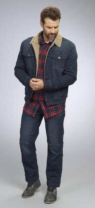 Immagine prodotto Terrax Giacca in denim con fodera in orsetto, colore blu jean, taglia 2XL (XXL)