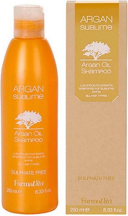 Actual product image Farmavita ARGAN SUBLIME shampoo 250 ml (250 ml, Liquid shampoo)