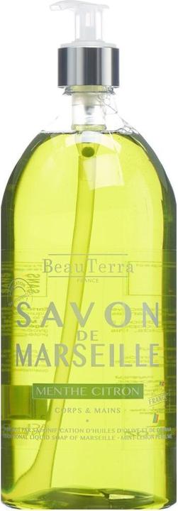 Produktbild BeauTerra Flüssigseife Marseille Minze-Zitrone (Flüssigseife, 1000 ml)