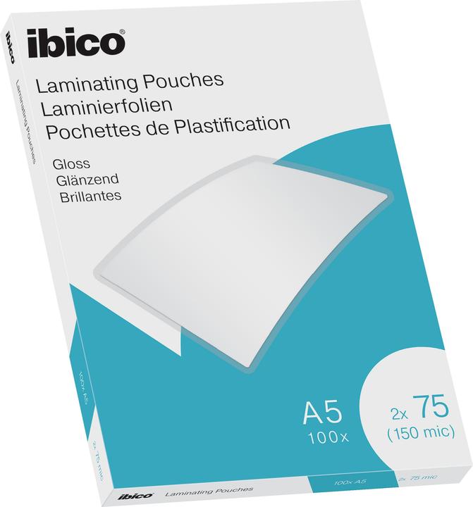 Ibico Laminating foil A5, 75 µm 100 pieces (A5, 100 Piece, 75 µm)