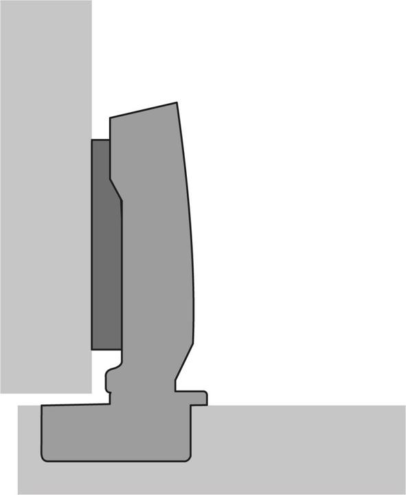 Actual product image Hettich Thin-door hinges Sensys 8646i, corner, centre and inset