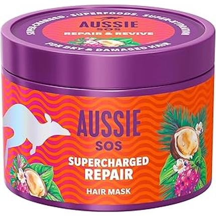 Immagine prodotto Aussie Sos Supercharged Repair Maschera per capelli 500ml per capelli secchi e danneggiati (500 ml)