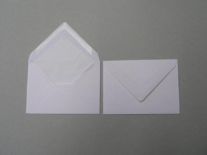 Actual product image Blanke Envelopes 81x114mm (DIN C7) 100g/qm gummed PU=100 pieces white (100 x)