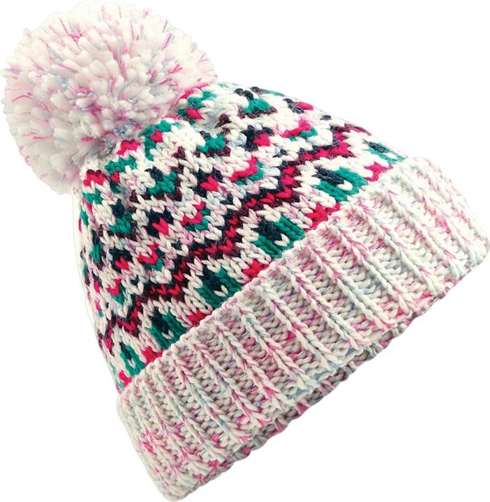 Actual product image Beechfield Unisex Adult Blizzard Geometric Bobble Beanie