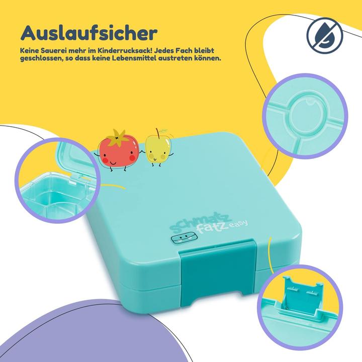 Produktbild Schmatzfatz Kinder Snackbox, Türkis