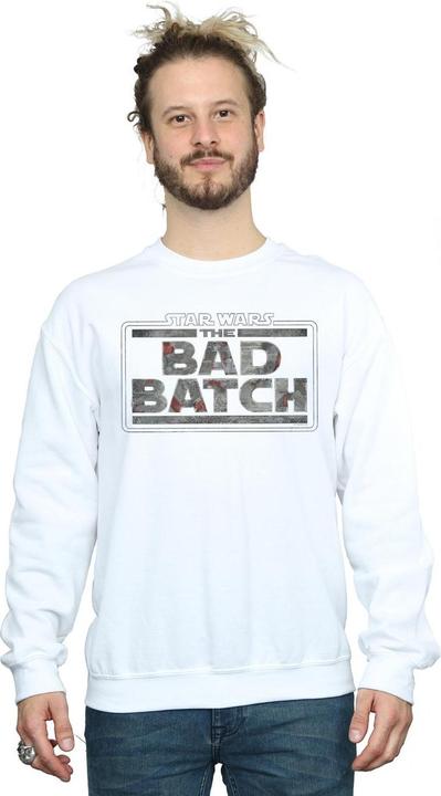 Actual product image Star Wars Mens The Bad Batch Texture Logo Sweatshirt (4XL)