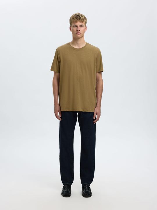 Actual product image Selected Homme Slhaspen Slub Ss O-Neck Tee Noos (M)