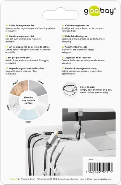 Actual product image Goobay Kabel Management Set