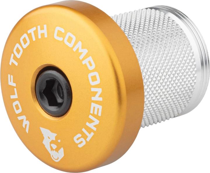 Immagine prodotto Wolf Tooth Espansore, incluso tappo Ahead con distanziatore integrato da 5 mm, 1 1/8", oro