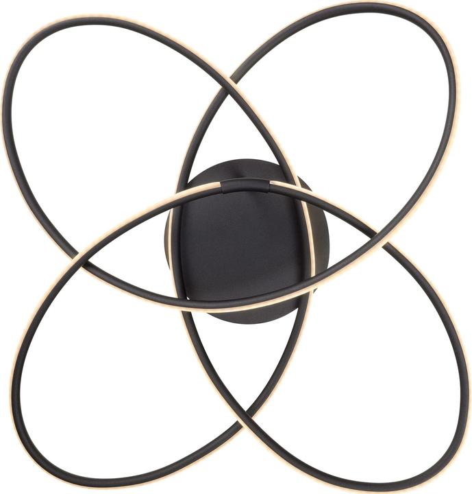 Produktbild Globo Deckenleuchte Panda schwarz matt 1xLED (3330 lm)