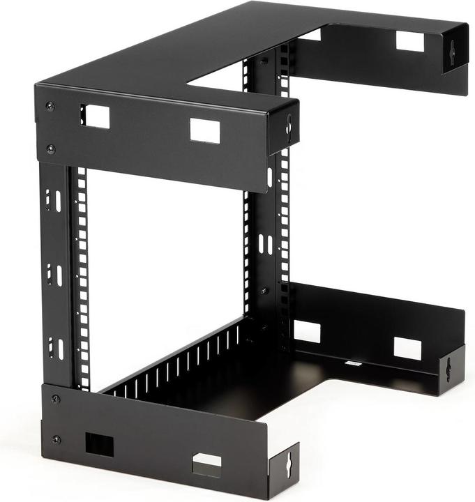 Actual product image StarTech 8U 19 Inch Open Frame Wall Mountable Equipment Rack - 30cm Deep - Steel Wall Mount Rack (8 RU, 19 inch rack)