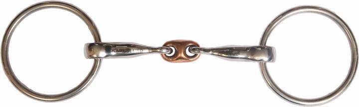 Actual product image Karlslund Double curb bit for horses with copper center link