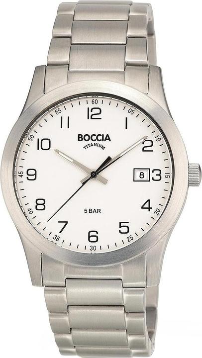Boccia 3619-01 Herrenuhr Titanium 40mm 5ATM (Analoguhr, 40 mm)
