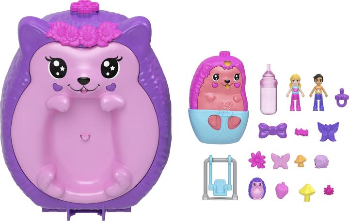 Actual product image Polly Pocket Igel-Mama & Baby Schatulle