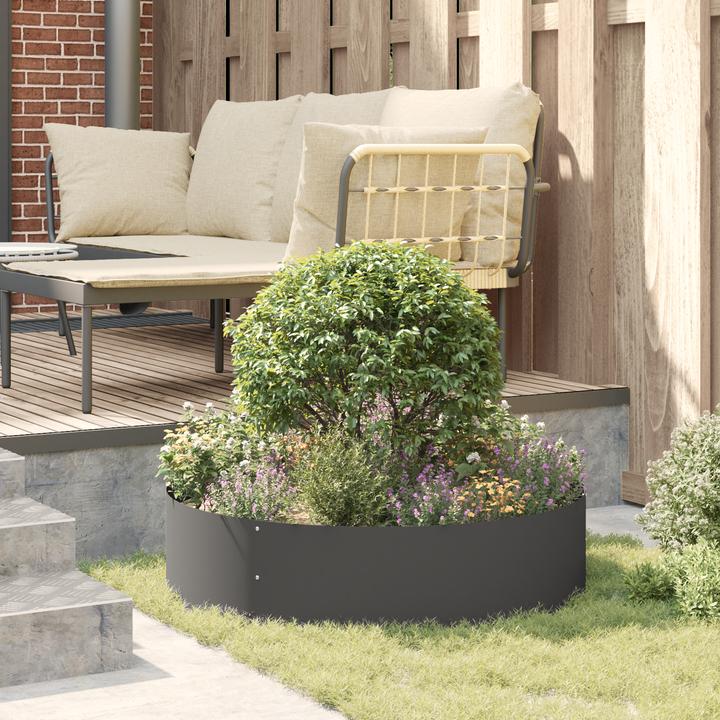 Produktbild VidaXL Corten Stahl Pflanzkübel Corten Stahl Medium
