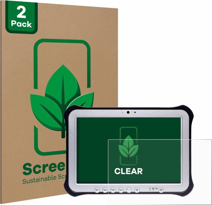Actual product image ScreenLeaf Protective film sustainable screen protector screen protector film clear transparent (2 Piece, Toughpad FZ-G1)