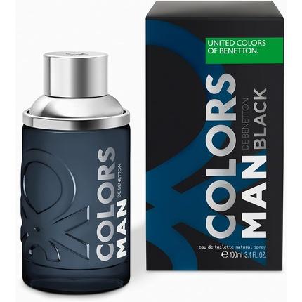 Actual product image Benetton Colors De Black by Eau de Toilette Spray 100 ml (Eau de toilette, 100 ml)
