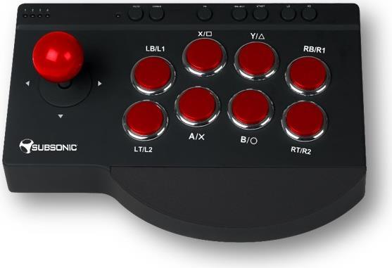 Actual product image Subsonic Arcade Fighting Stick (Xbox Series X, Xbox One S, Xbox Series S, PC, PS3, PS4, Xbox One X)